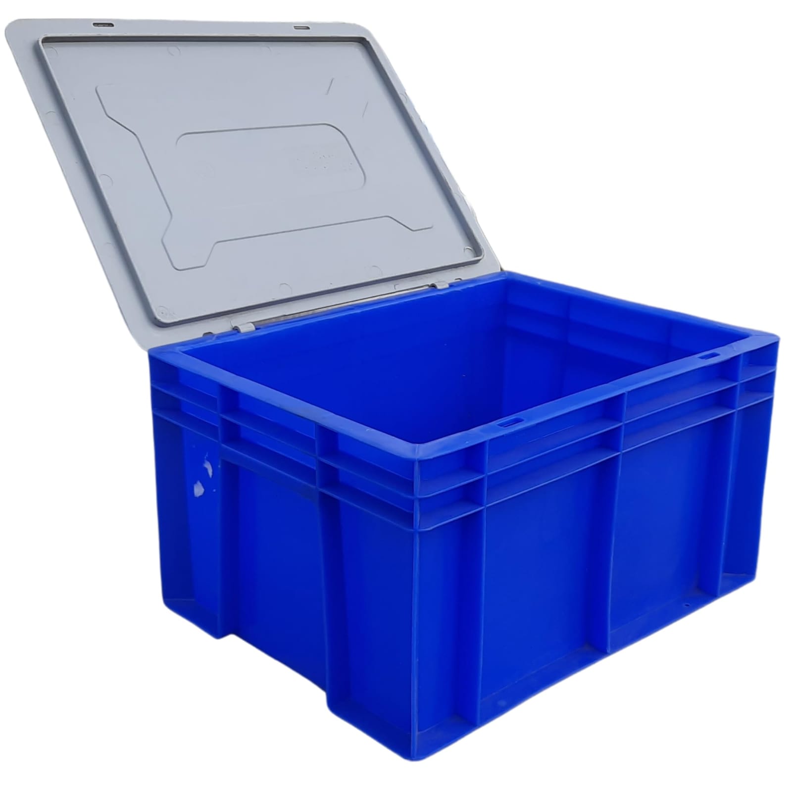 Solid HDPE Industrial Storage Crate
